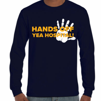 Hands Off Yea Hospital - Ultra Cotton Mens Longsleeve Tee Thumbnail