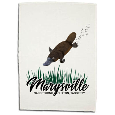 Marysville Platypus - Boutique Linen/Cotton Tea Towel (Best Seller) Thumbnail