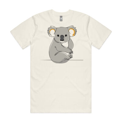 Koala Line Art - Mens Classic Tee Thumbnail