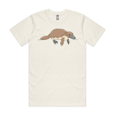 Platypus Line Art - Mens Classic Tee Thumbnail