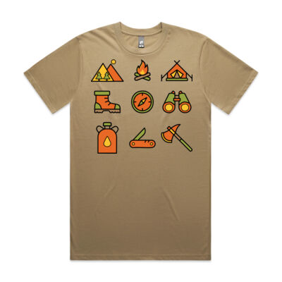 Camping Icons - Mens Classic Tee Thumbnail