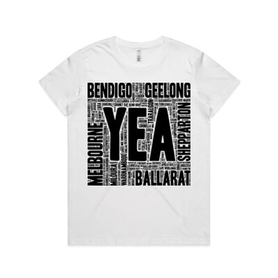 Yea (Victoria Localities) - Womens Basic Tee Thumbnail