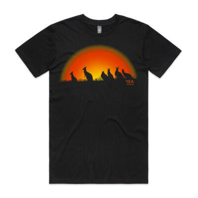 Roos at Sunset - Yea, Victoria - Mens Staple Tee Thumbnail