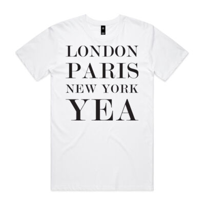 London, Paris, NY, Yea - Mens Staple Tee Thumbnail