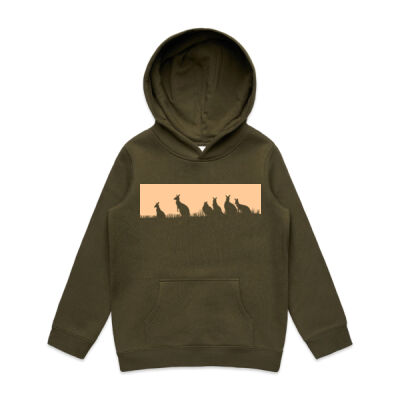 Roos at Sunset 2 - Youth / Kids Supply Hood Thumbnail