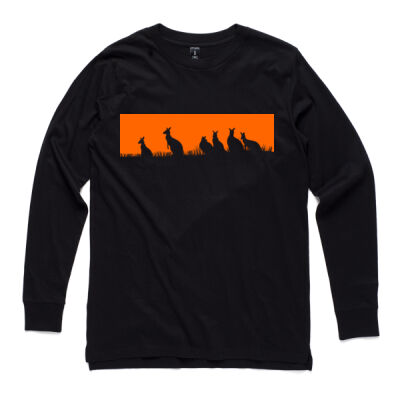 Roos at Sunset 2 - Mens Base Longsleeve Tee Thumbnail