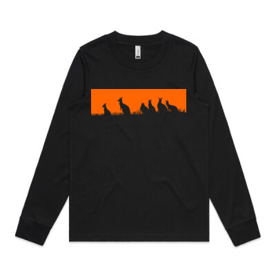 Roos at Sunset 2 - Women's Dice Long Sleeve Tee Thumbnail